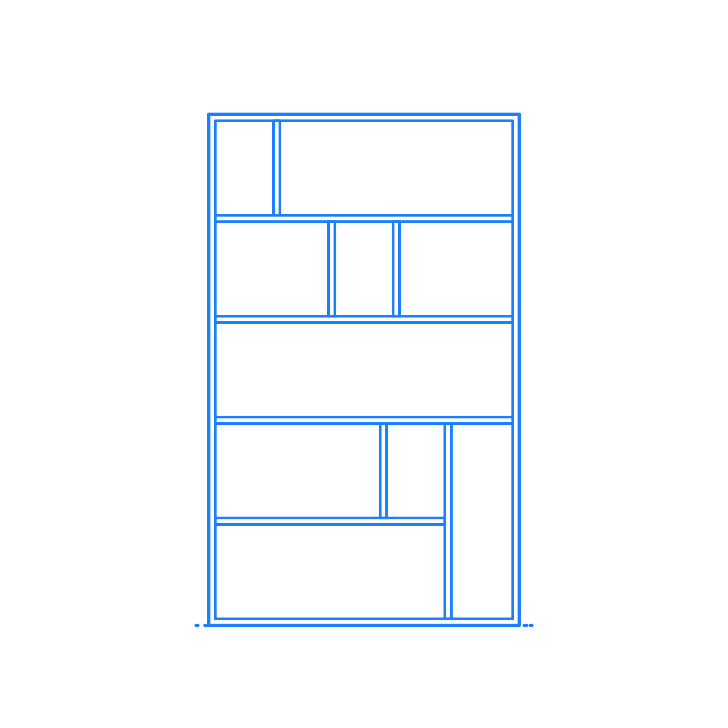 Furniture Bookcases Ventris Shelving Unit Outline Svg Vector Free Vectors
